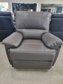Ainsley Electric Leather Recliner - Grey