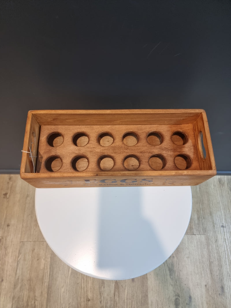 Vintage Inspired Wooden Egg Box 12