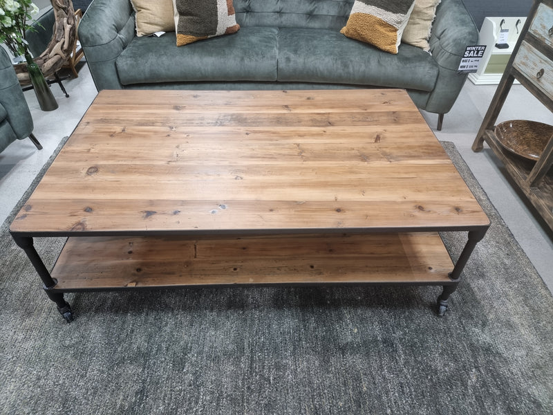 Oriental Coffee Table, Old wood Finish