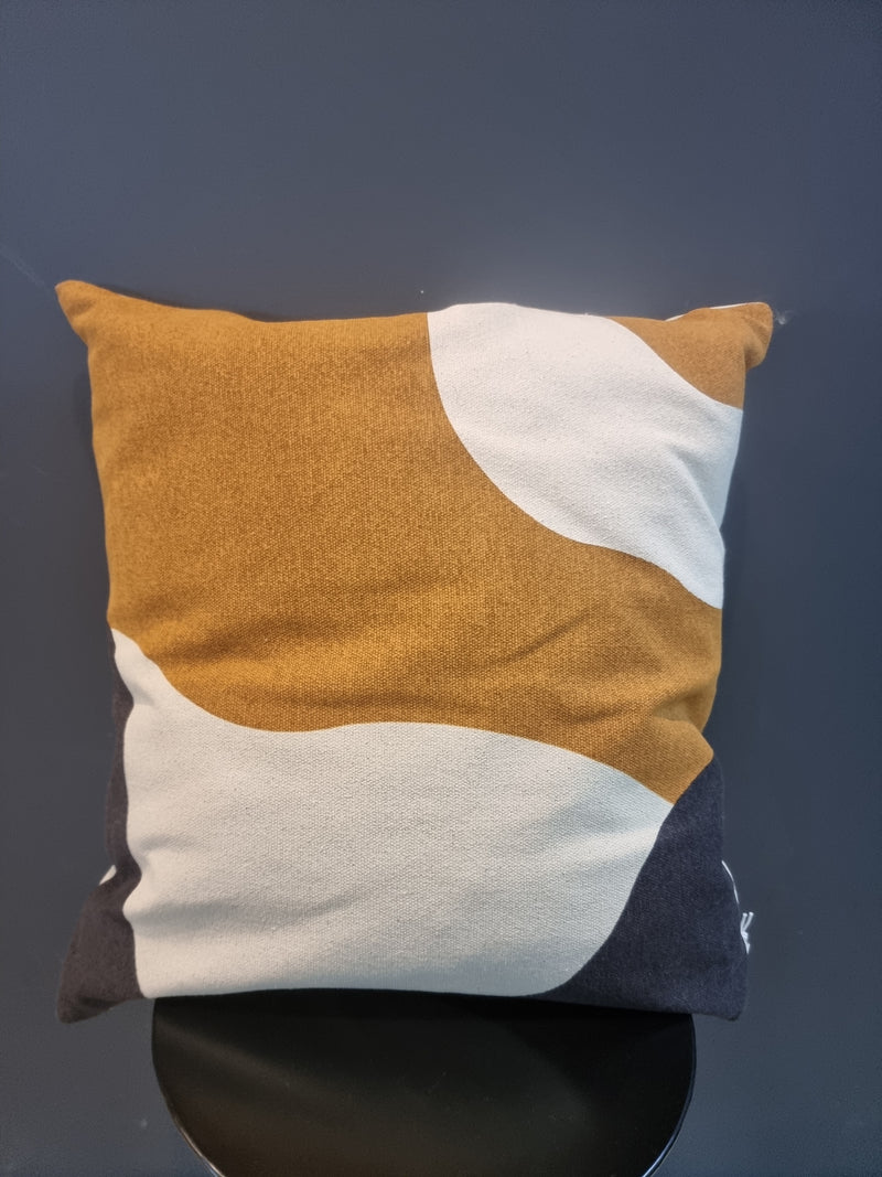 Henri Feather Filled Cushion - Ginger