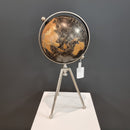 Small Black Globe on Tripod Stem