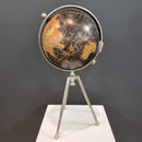 Small Black Globe on Tripod Stem