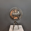 Small Black Globe on Black Stand