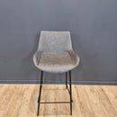 Vintage Bar Stool. Grey