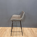Vintage Bar Stool. Grey