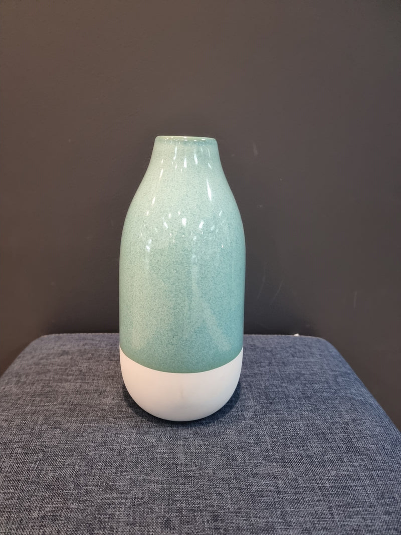 Syros Vase Large  Aqua