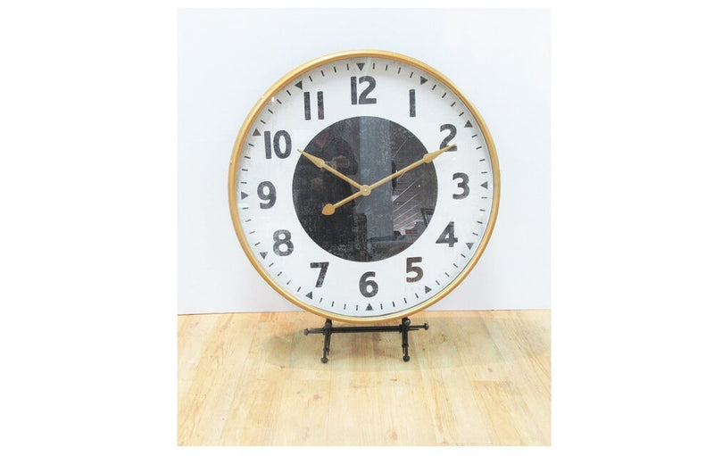 Gold &amp; Black Wall Clock