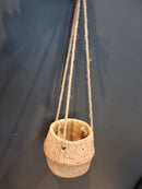 Macrame Hanging Cement Planter