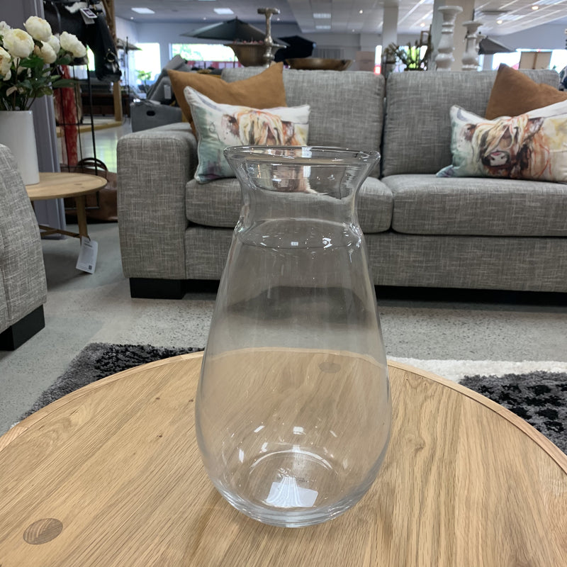 Vase large clear bulb