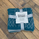 Moda Argyle Throw teal and grey