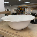 Large White Dragonfly Ceramic Salad Bowl