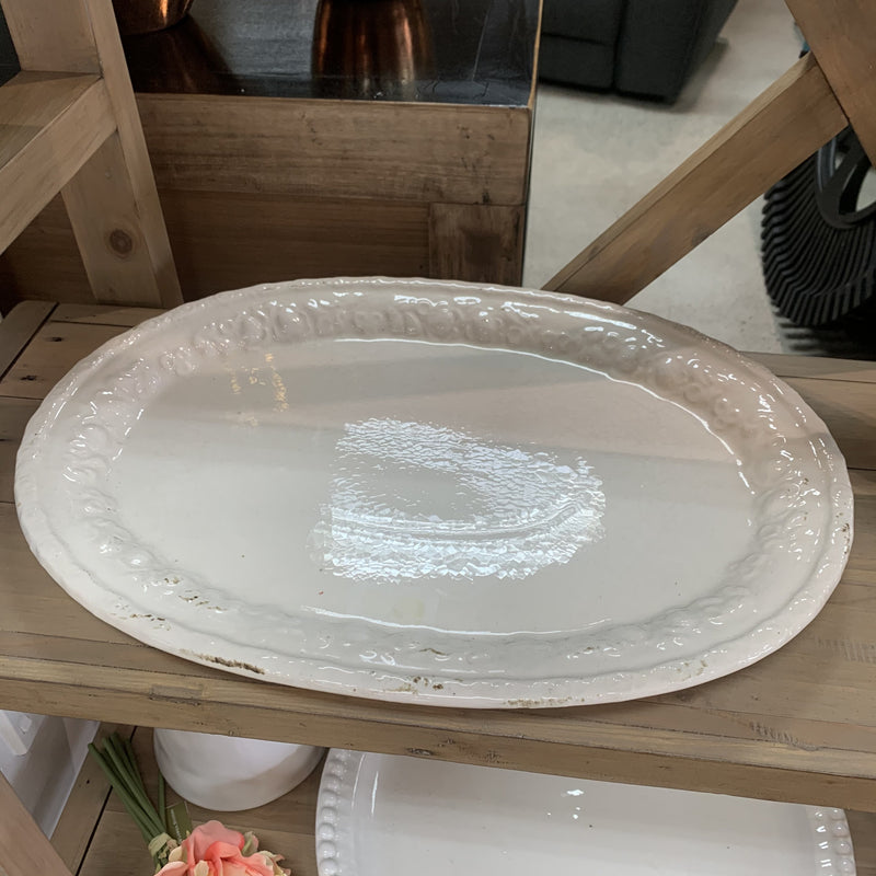 Larger white Antique plate