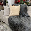 Heirloom Faux Fur throw - Dark Pheasant