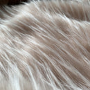 Heirloom Faux Fur throw - Peony Plume