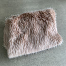 Heirloom Faux Fur throw - Peony Plume