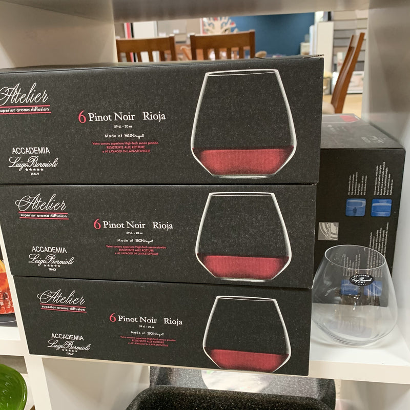 Boxed set of 6 Atelier Pinot Noir Rioja glasses