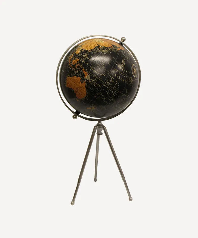 Large black globe on Tripod