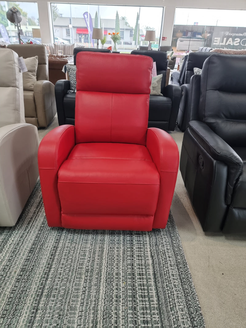 Lexi Red Manual Recliner Chair