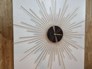 Karlsson Peony Gold  Clock
