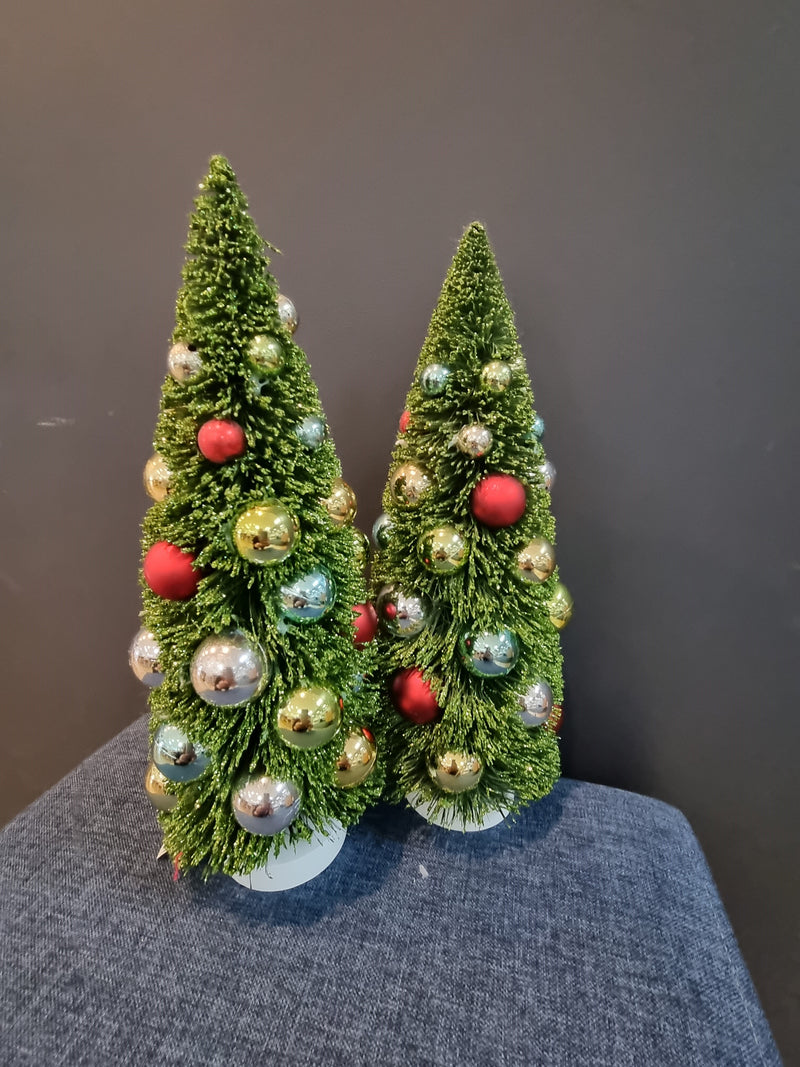 Green Glitter Ball with Baubles