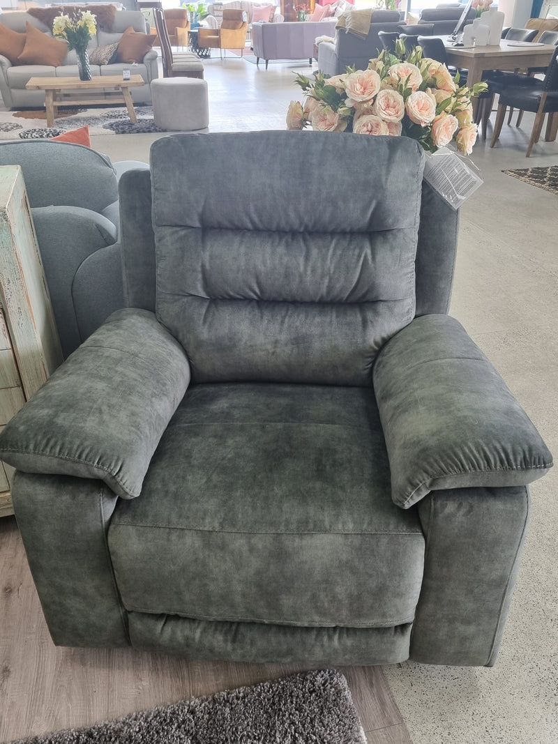 Rufus   3+Recliner+Recliner Suite Green Velvet