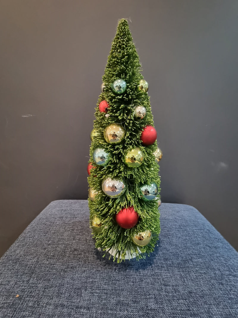 Green Glitter Ball with Baubles